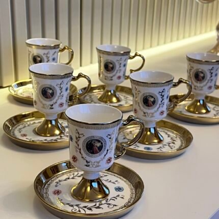 6 Kişilik Vintage Sultan Fincan Takımı