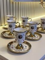 6 Kişilik Vintage Sultan Fincan Takımı - Görsel 2