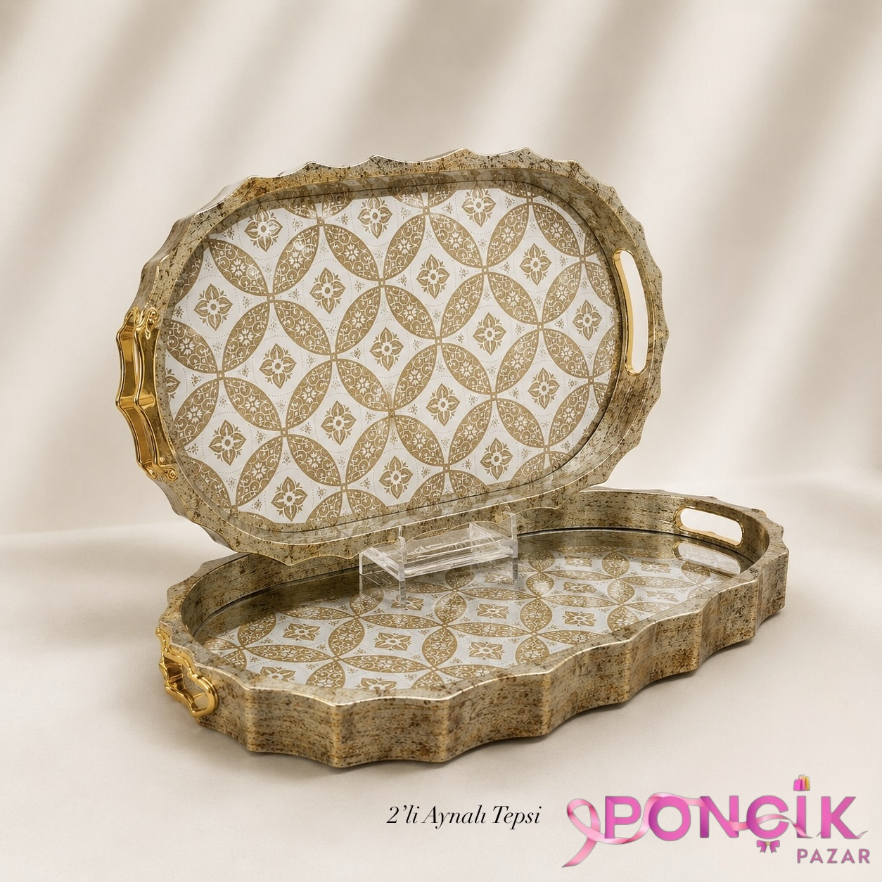 photoroom_20260726_140311 VİNTAGE 2’Lİ SUNUM TEPSİ - Görsel 1