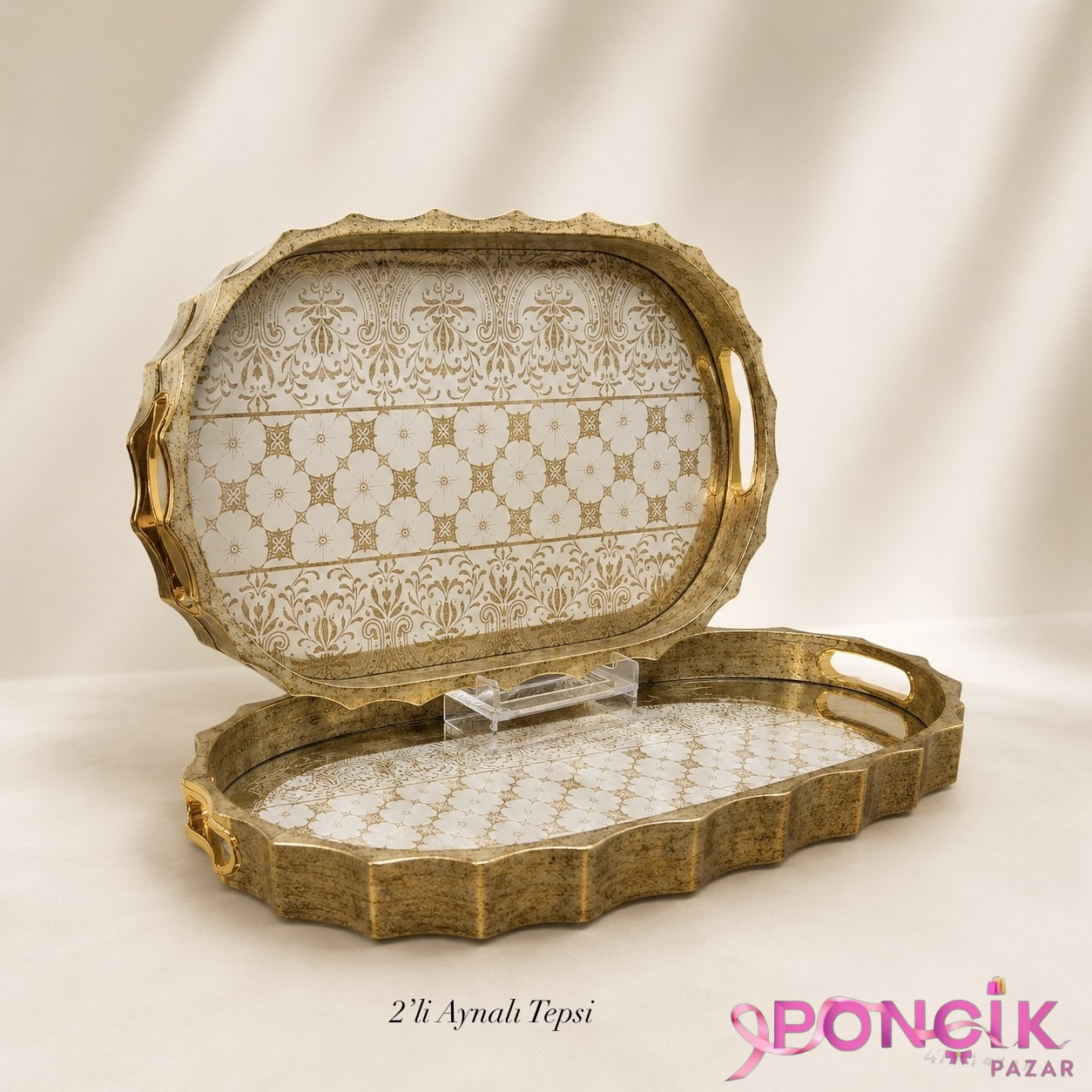 photoroom_20260726_140501 VİNTAGE 2’Lİ SUNUM TEPSİ - Görsel 1