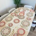 31 Parça Pink Flowers Kahvaltı ve Pasta Seti