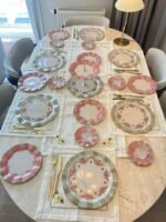 31 Parça Pink Flowers Kahvaltı ve Pasta Seti - Görsel 3