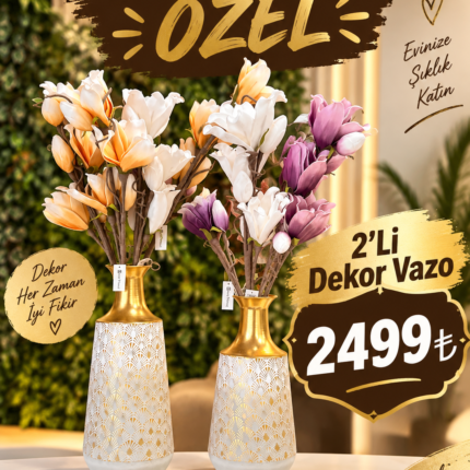 2’Li Dekoratif Vazo