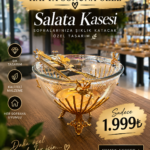 Çubuklu Cam Salata Kasesi
