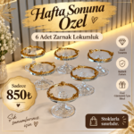 Cam Ayak Detay Zamak Lokumluk * 6 Adet