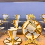 Gold Çizgili Türk Kahvesi Fincanı