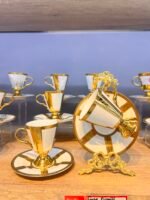 Gold Çizgili Türk Kahvesi Fincanı