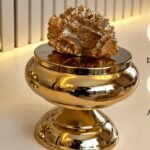 TEKLİ  SÜKULENT DEKOR KUTU*GOLDEN