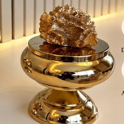 TEKLİ  SÜKULENT DEKOR KUTU*GOLDEN