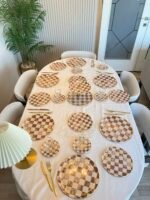 31 PARÇA PONCİQ BROWN CHESS - Görsel 2