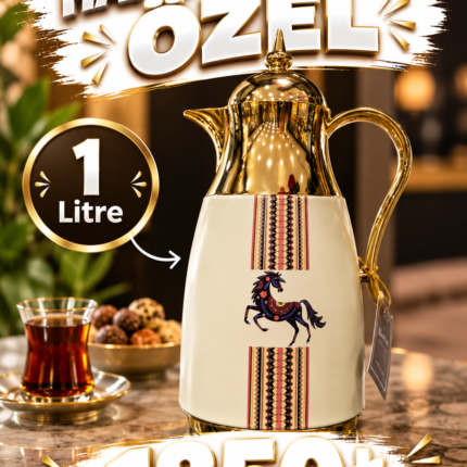 1 Litre Pink Glass Luxury Termos 2622