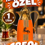 1 Litre Pink Glass Luxury Termos 2623