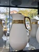 1 Litre Pink Glass Luxury Termos 2625 - Görsel 2